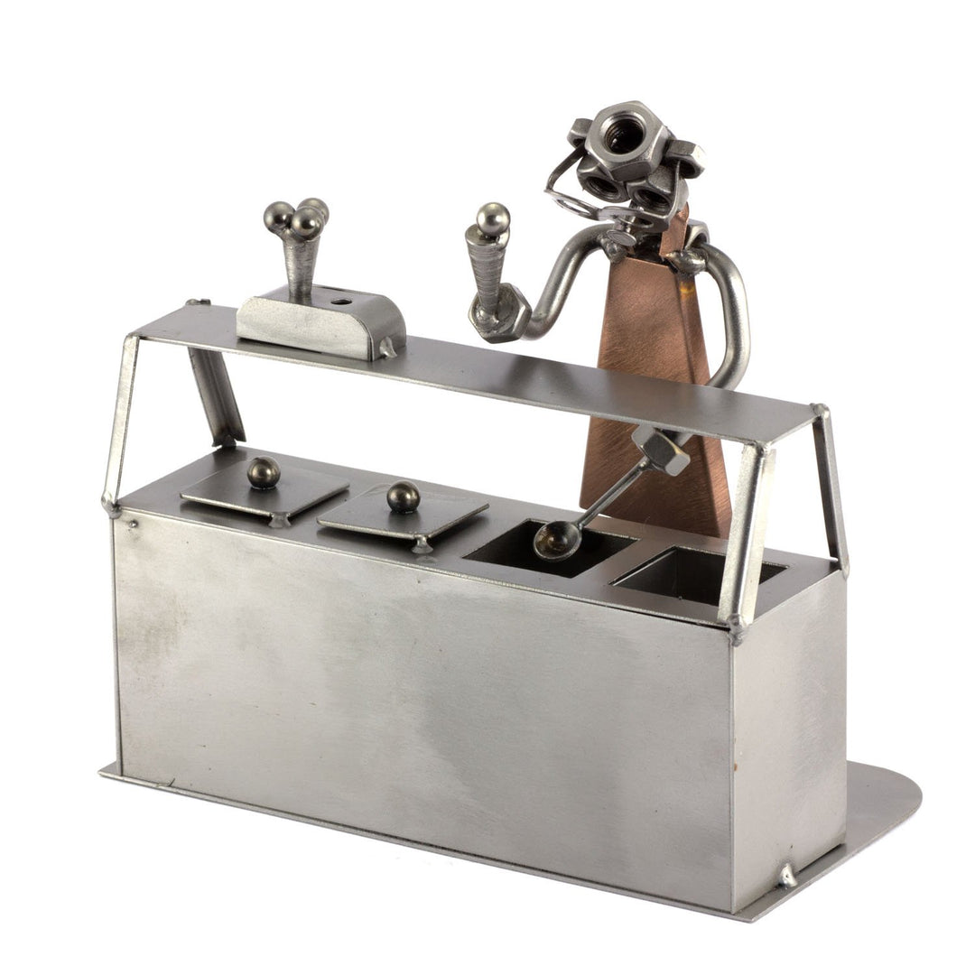 Steelman24 I Schraubenmännchen Eisverkäufer I Made in Germany I Handarbeit I Geschenkidee I Stahlfig