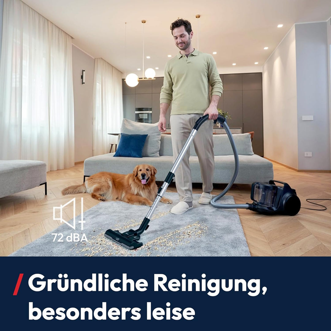 Hoover HP2 leistungsstarker Bodenstaubsauger ohne Beutel für Hartböden & Teppiche, leicht & kompakt,