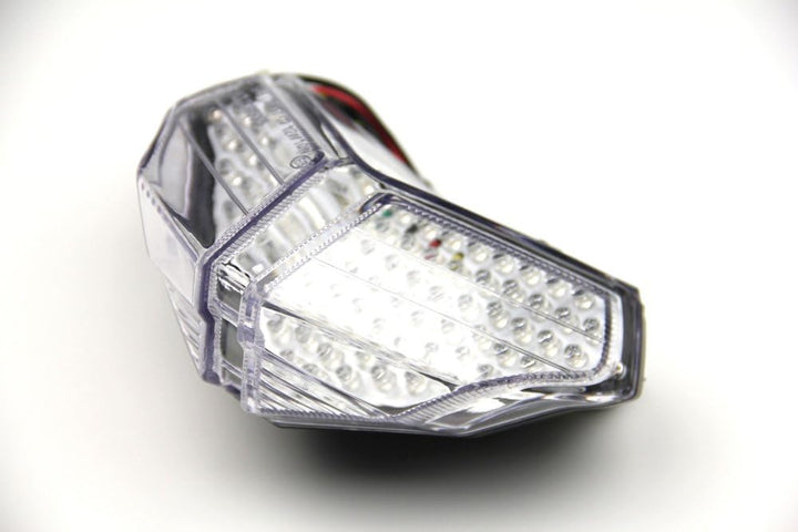 aVDB-moto LED-Bremslicht mit integrierten Blinker kompatibel mit Ducati 848, 1098, 1198 (Klar), Klar