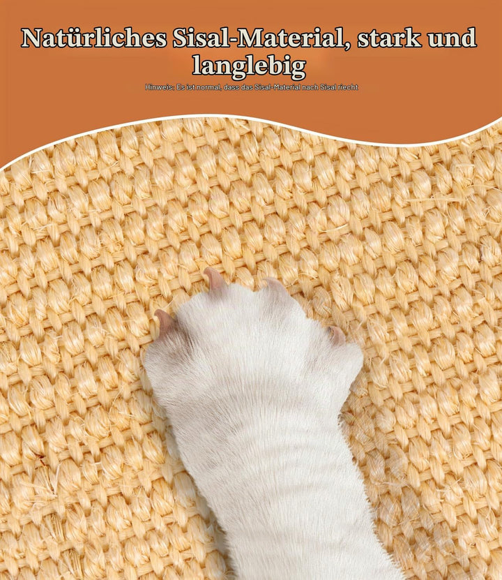 3 Kratzteppiche für Katzen, 50 × 25 cm, natürlicher Sisal, für Sofa und Möbel, Primary Color