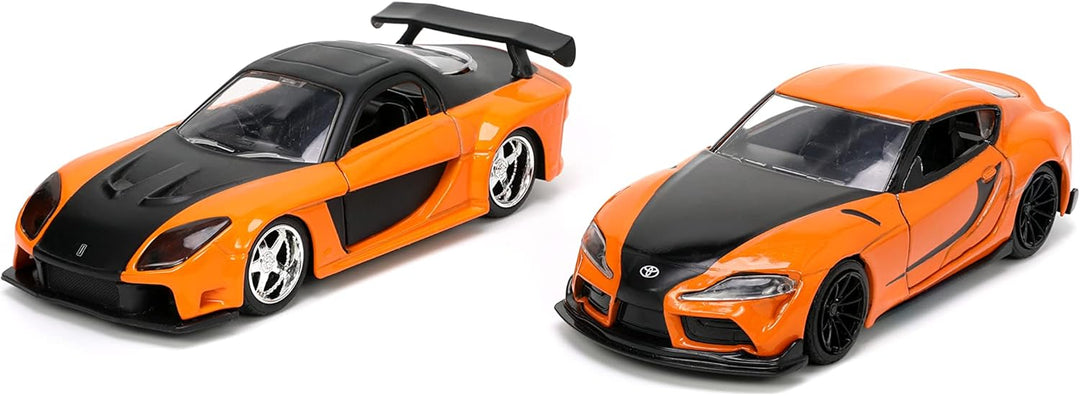 Jada Toys- 32910OR, Miniaturauto, orange/schwarz