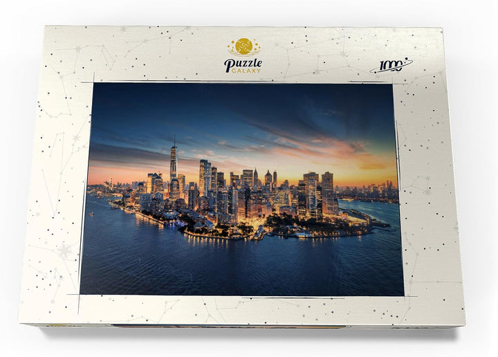 New York City Panorama Skyline bei Sonnenaufgang - Premium 1000 Teile Puzzle - MyPuzzle Sonderkollek