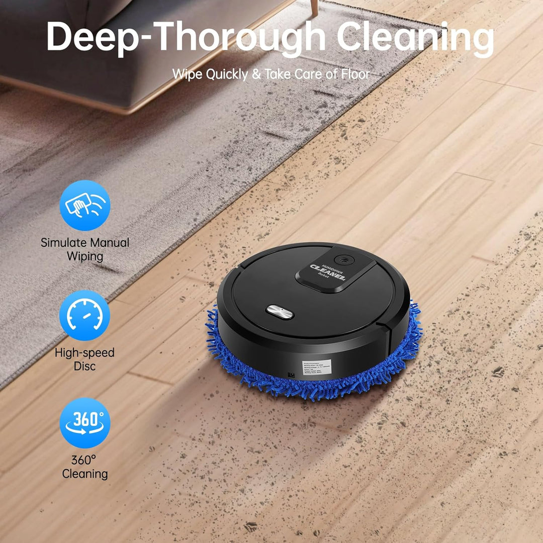 Kehrroboter, Saugroboter Roboter Nass/Trocken-Kehrmaschine Wischmaschine 60 dB USB Charging, 4 Gesch