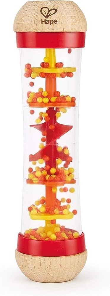 Hape E0331 - Stehauf-Pinguin, Stehaufmännchen mit Klang, blau, ab 6 Monaten & E0327 - Roter Regenmac