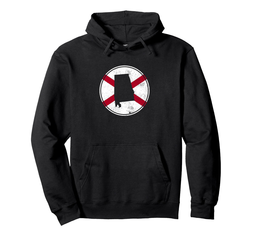 Alabama AL Karte Stolzer Alabamer Pullover Hoodie
