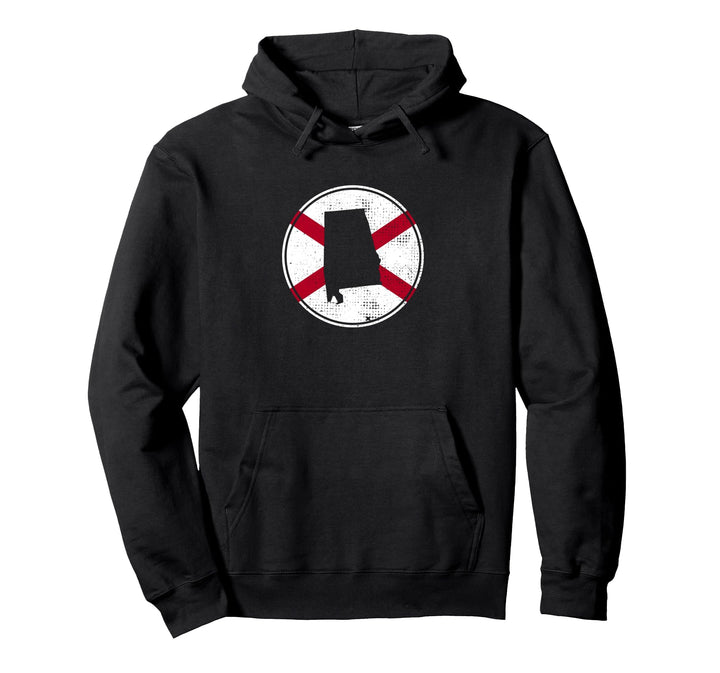 Alabama AL Karte Stolzer Alabamer Pullover Hoodie