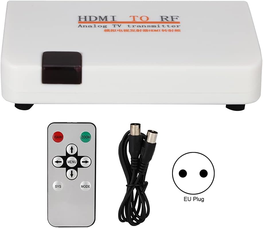 Lazmin HDMI zu RF Koaxial Konverter Box, 1080P Video Adapter Unterstützungseingang HDMI Auflösung: