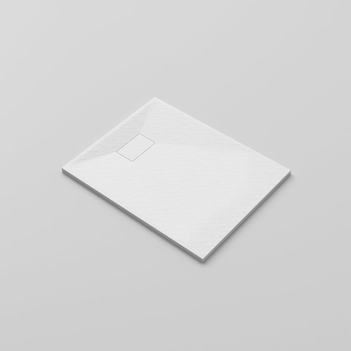 AQUABATOS SMC Duschwanne 100x80 cm Weiss Eckig Quadratisch Duschtasse Duschbecken Brausewanne Brause