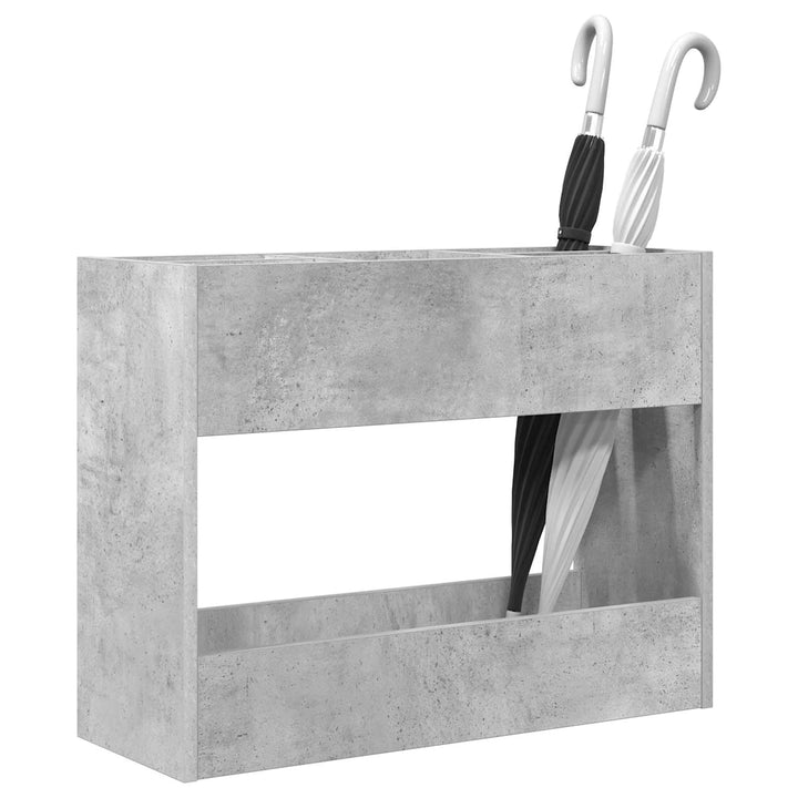 vidaXL Sonnenschirmhalter Beton Grau 65 x 24 x 50 cm Holzwerkstoff, Flur-Aufbewahrung, rechteckiger