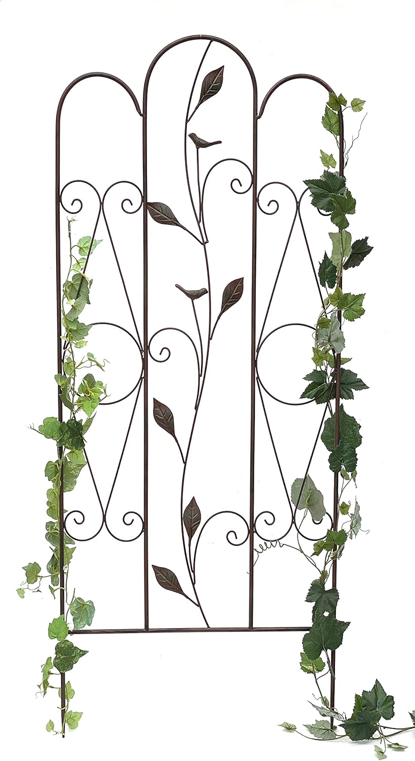 DanDiBo Rankhilfe Metall Rankgitter 120 cm 93993 Kletterhilfe Bodenstecker Blumenhalter Ranksäule
