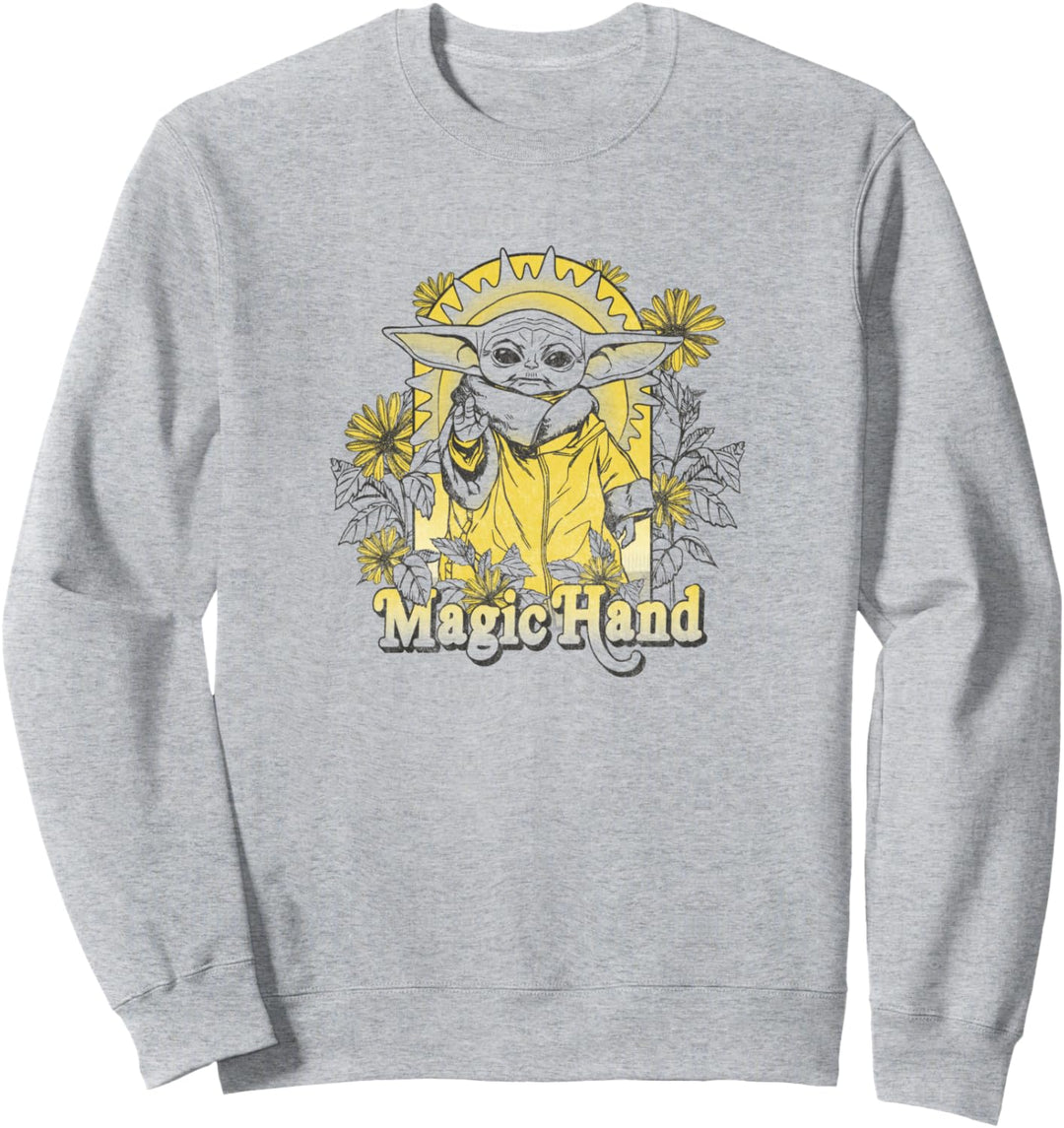 Star Wars The Mandalorian Floral Child Hand Sweatshirt