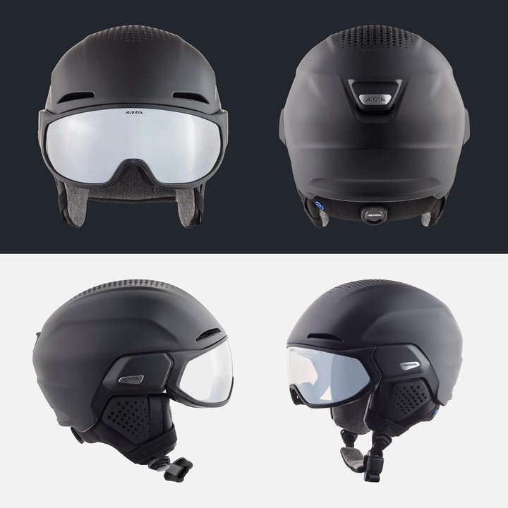 ALPINA Unisex - Erwachsene, ALTO V Skihelm black matt 51-55 cm, black matt 51-55 cm
