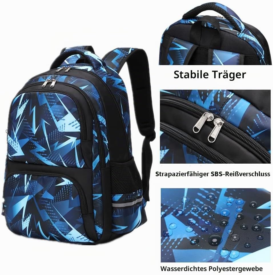Schulrucksack Teenager Schulranzen Jugendliche Rucksack Kinder Schule Schultasche Jungen Schulrucksa