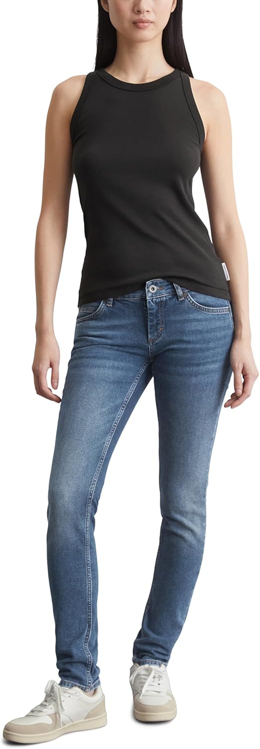 Marc O'Polo Damen T-Shirt XXS Schwarz, XXS Schwarz