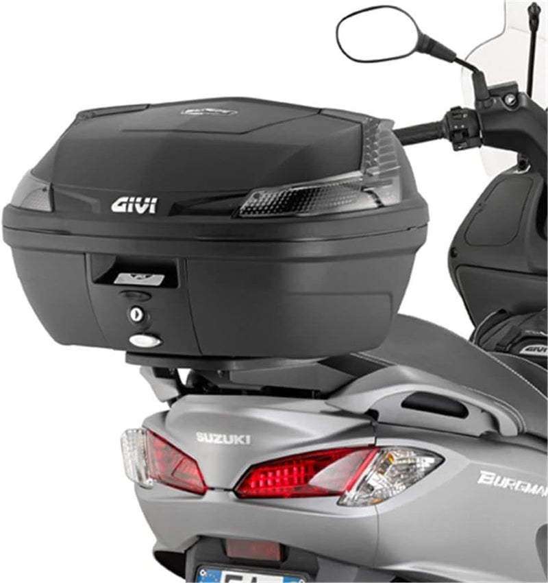 Givi B37NT Blade Tech Monolock Topcase mit Platte, Schwarz 37L Schwarz, 37L Schwarz