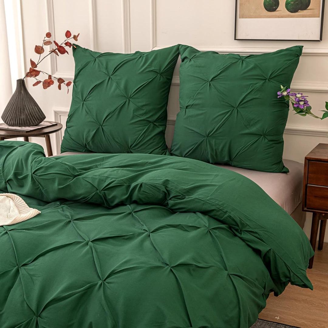 Schueling Design Ultraweiches Luxus-Bettbezug-Set mit Quetschfalten, Ganzjahres-Bettwäsche-Set, Bett