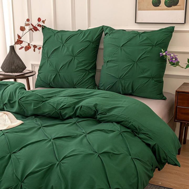 Schueling Design Ultraweiches Luxus-Bettbezug-Set mit Quetschfalten, Ganzjahres-Bettwäsche-Set, Bett