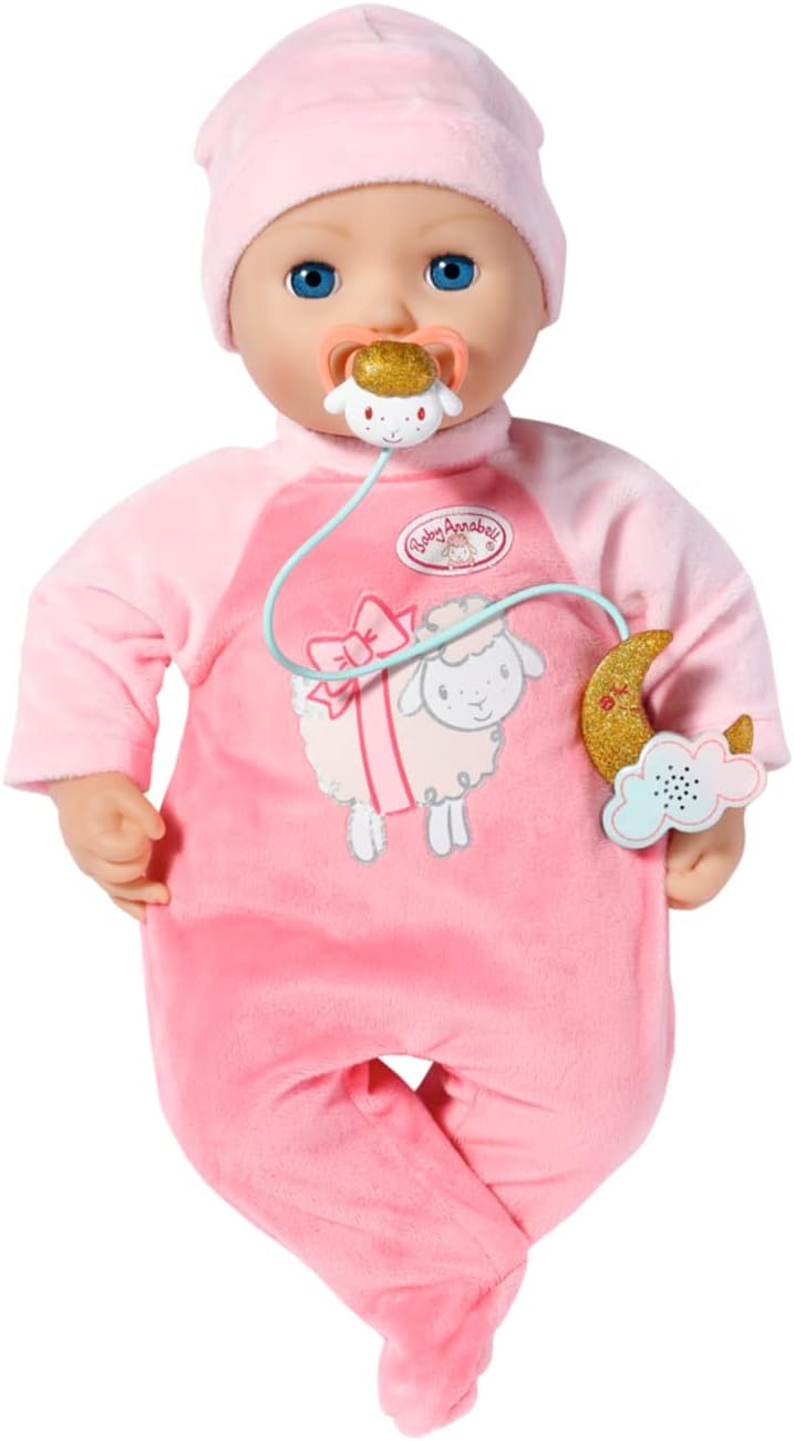 Baby Annabell Sweet Dreams, Schnuller mit Licht- und Soundfunktion in weiss und Gold, 704219 Zapf Cr