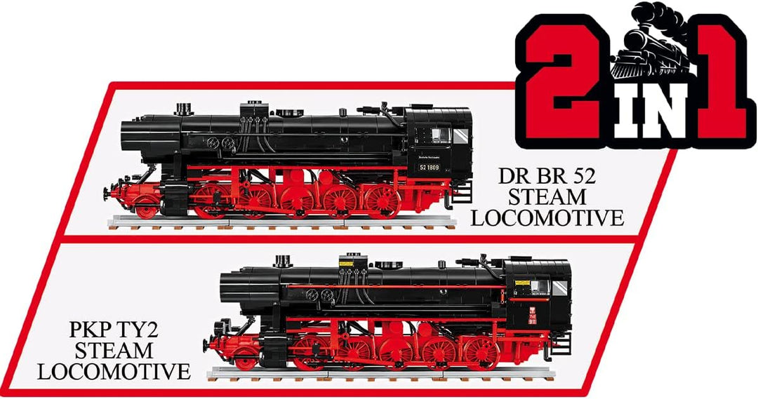 Klocki Lokomotywa parowa DR BR 52/TY2