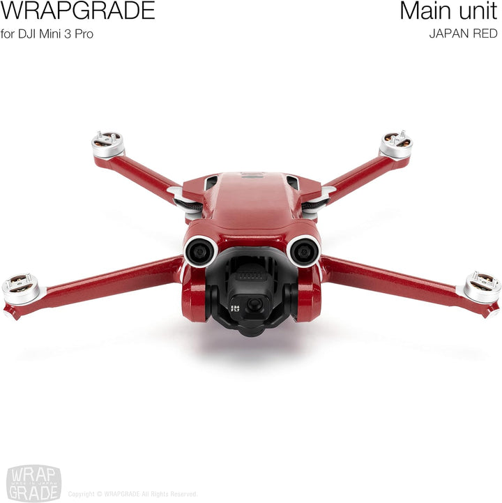 WRAPGRADE Skin Kompatibel mit DJI Mini 3 Pro (Japan RED)