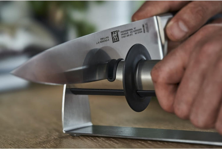ZWILLING TWINSHARP Duo Handmesserschärfer, Edelstahl, 24,1 cm Edelstahl Messerschärfer, Edelstahl Me