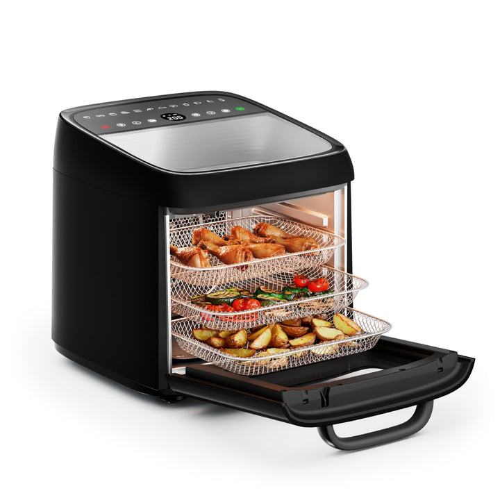 Princess Airfryer Oven Vision, 12,6 L Kapazität, 1800 W Leistung, Multifunktionales Heissluftofen-De