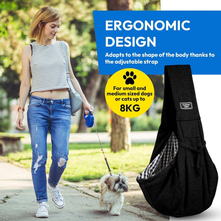 Hundetrage, Hundetragetuch, Umhängetasche für Haustiere, Hundetasche, Tragetasche Hund, Hunde Traget