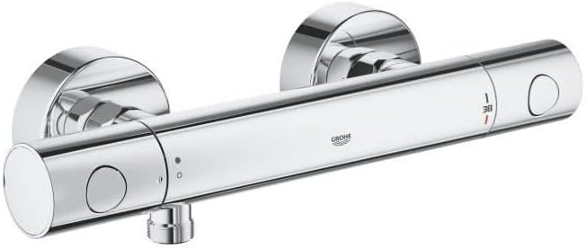 GROHE Precision Get - Thermostat- Brausebatterie (wassersparend, ergonomischer Metallgriff, Sicherhe
