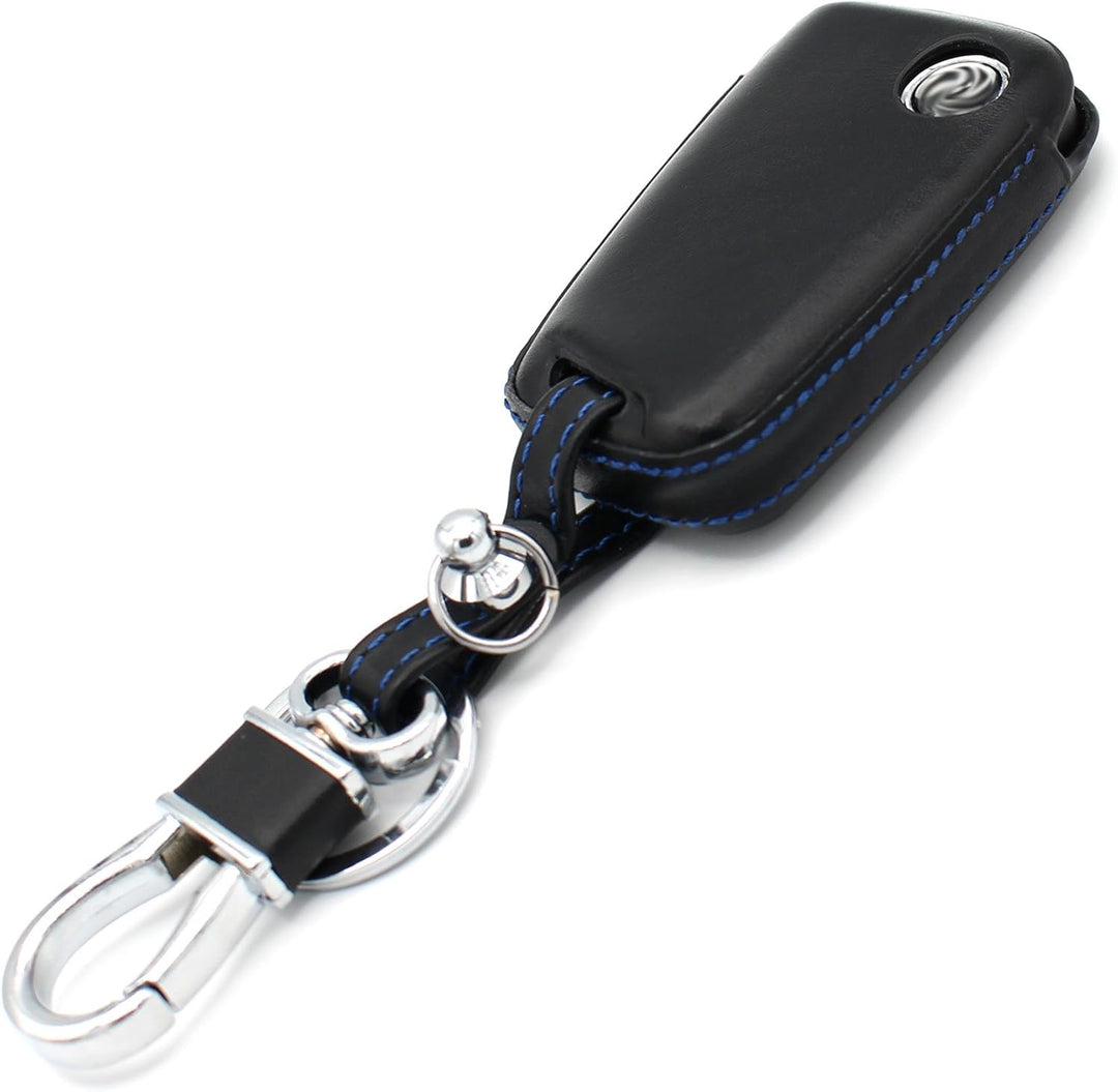 Finest Folia Leder Schlüssel Hülle VD (Nur Keyless Go) von Finest-Folia GmbH (Schwarz Blau), Schwarz