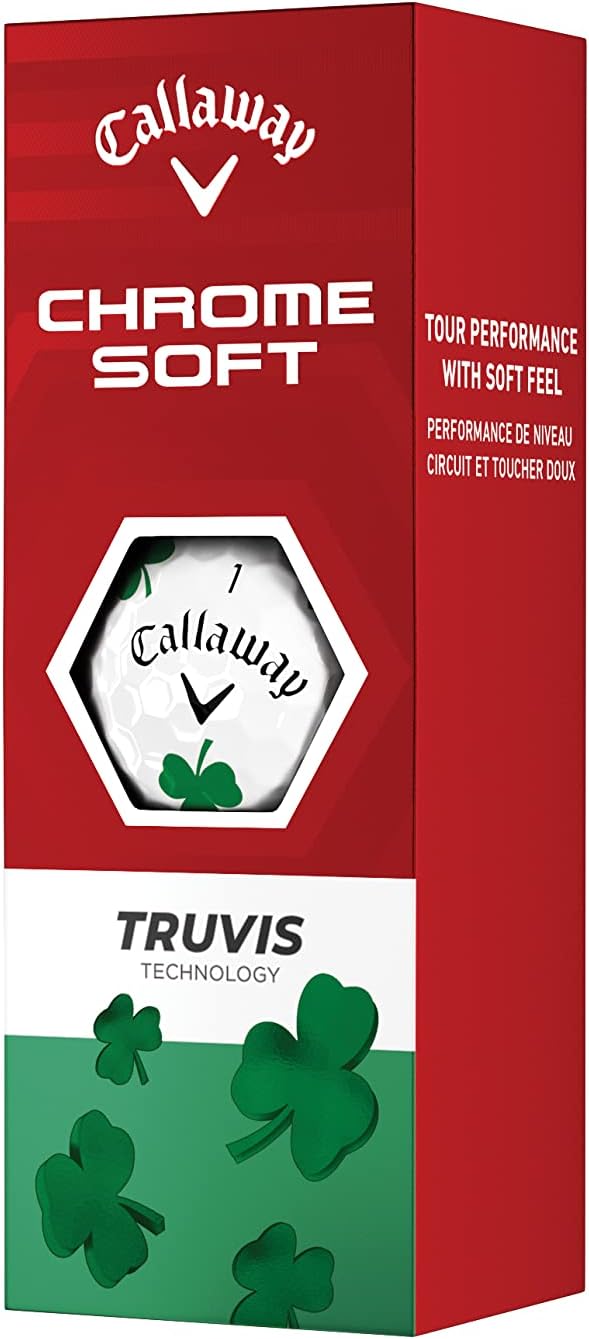 Callaway Golf Chrome Soft Golfbälle (Serie 2022) Kleeblatt, Kleeblatt