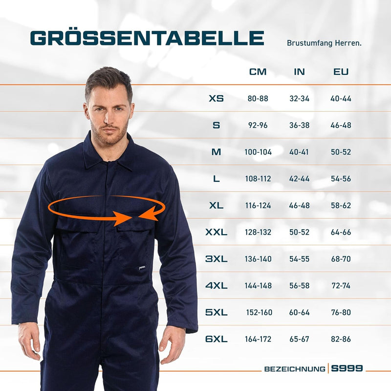 Portwest Euro-Arbeitsoverall aus Polyester-Baumwolle, Grösse: S, Farbe: Flasche grün, S999BGRS Bottl