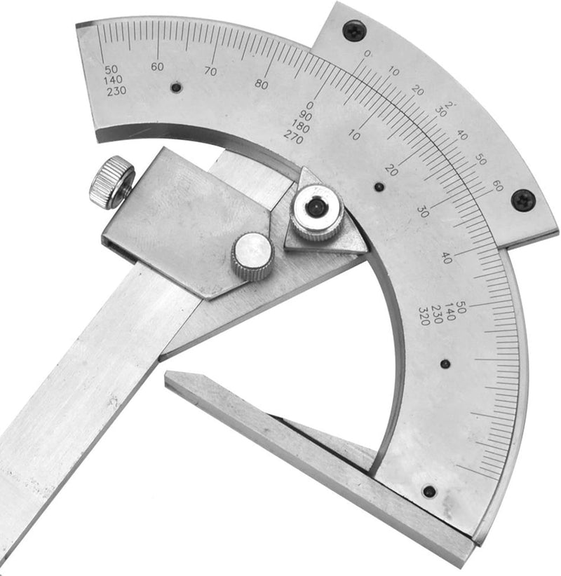 Universal Karbonstahl Nonius Winkelmesser 0-320° Präzisions-Winkelmesslineal Werkzeuge