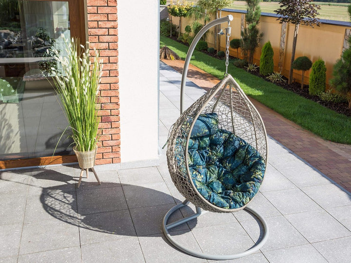 Bjird Hängesessel Kissen, Polster, Auflage für Polyrattan & Rattan Hängeschaukel, Sitzauflage für Hä