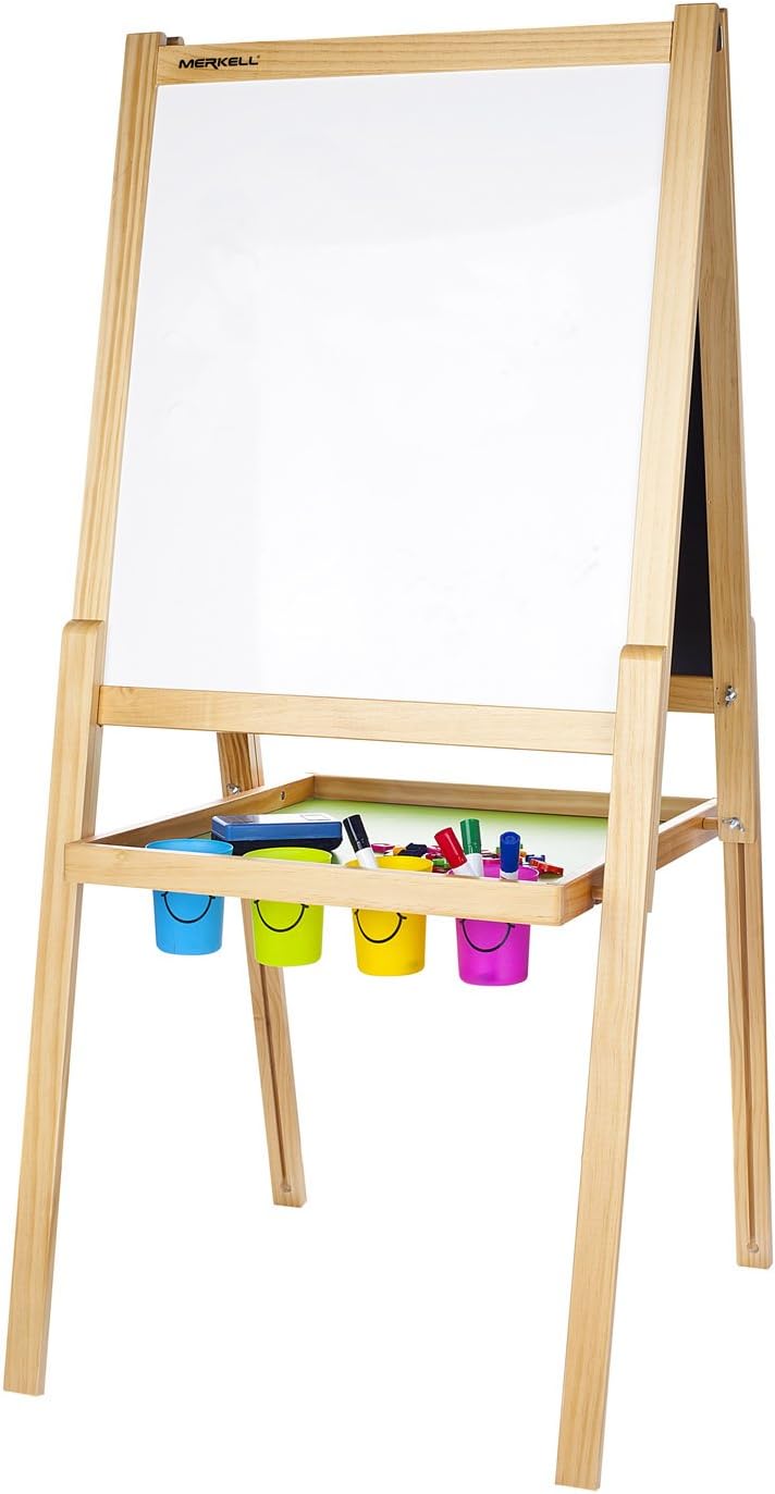 LEOMARK Maltafel für Kinder - Deluxe Tafel - Schreibtafel mit Zubehör, Kindertafel mit Kreide und Ma
