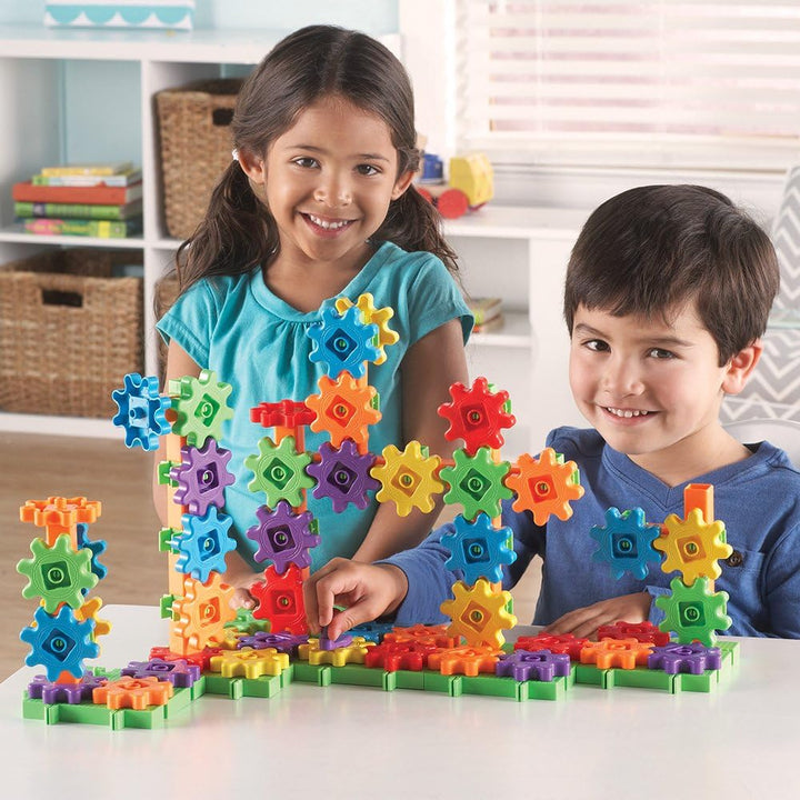 Learning Resources LER9162 Gears! Gears! Gears! Bauset für Anfänger,