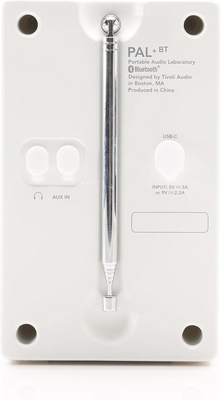 Tivoli Audio PAL+ BT (Gen 3) FM-Radio Bluetooth Tragbar/USB-C (weiss), weiss