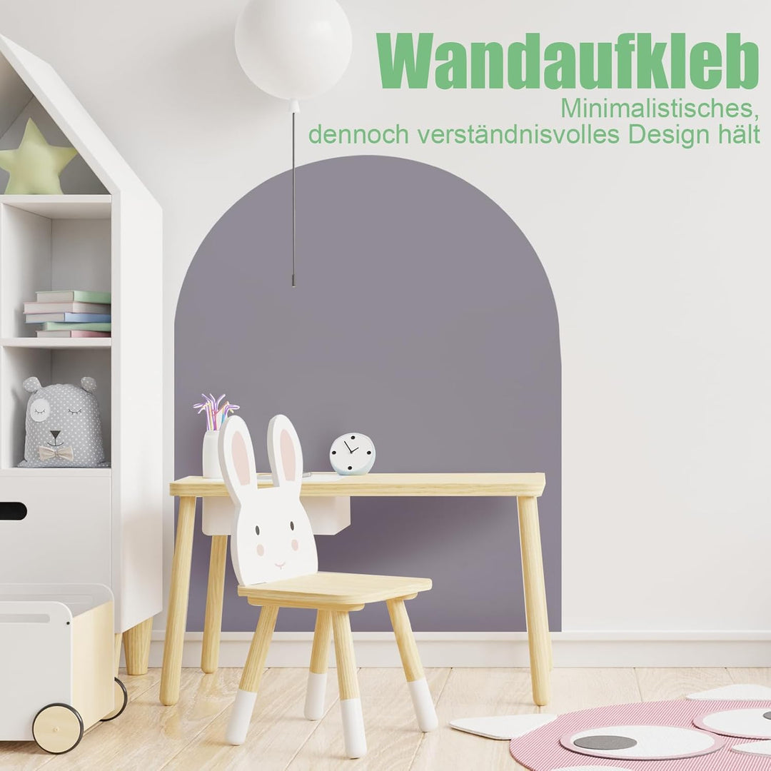 Magnettafel Kinder Selbstklebend： Magnetwand Kinderzimmer 80×100 cm Bogen - Hellgrau Hellgrau 80*100
