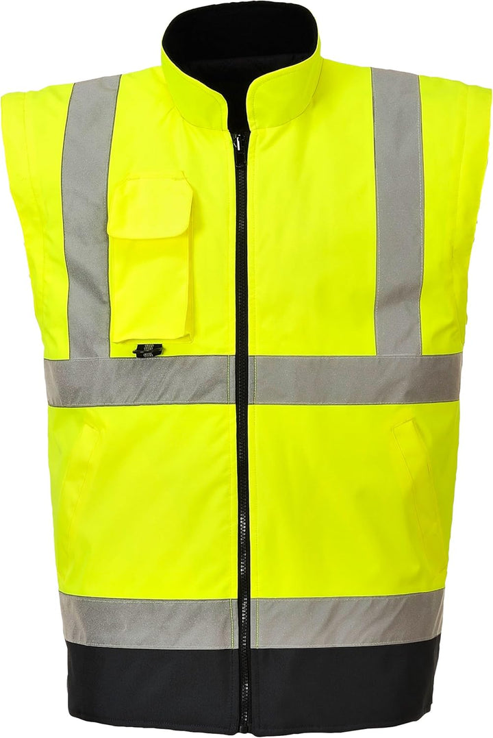 Hi-Vis 7in1 Contrast Jacket - Color: YeNa - Talla: Large L Gelb, L Gelb