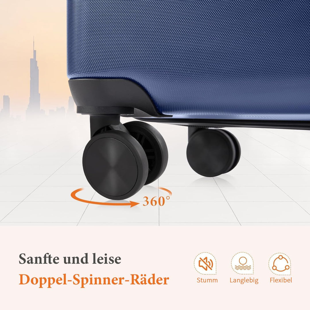 DUMOS 3tlg. Hartschalenkofferset Hard Shell Basic Hartschalenkoffer Trolley Koffer offerset Gepäck R