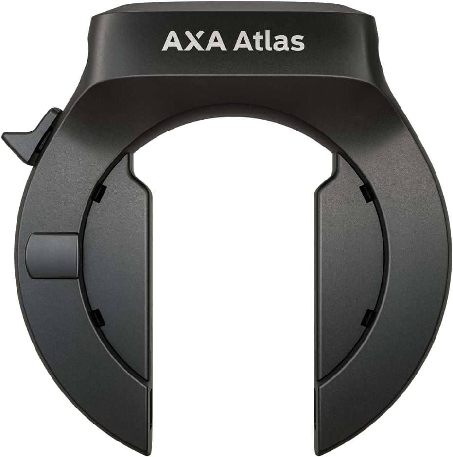 AXA Atlas Retractable + ULC 130 Einsteckkette + Satteltasche – Rahmenschloss Set – Sicherheitsstufe
