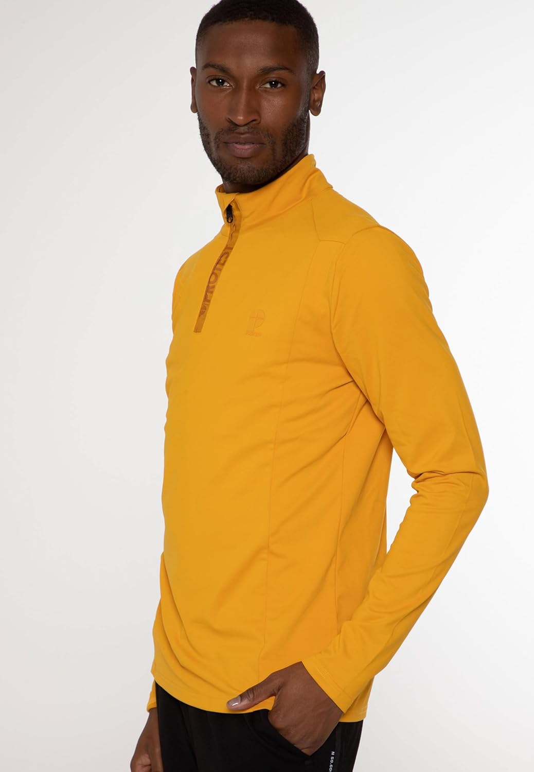 Protest Men Cycling Jersey PRTHINDES L Dark Yellow, L Dark Yellow