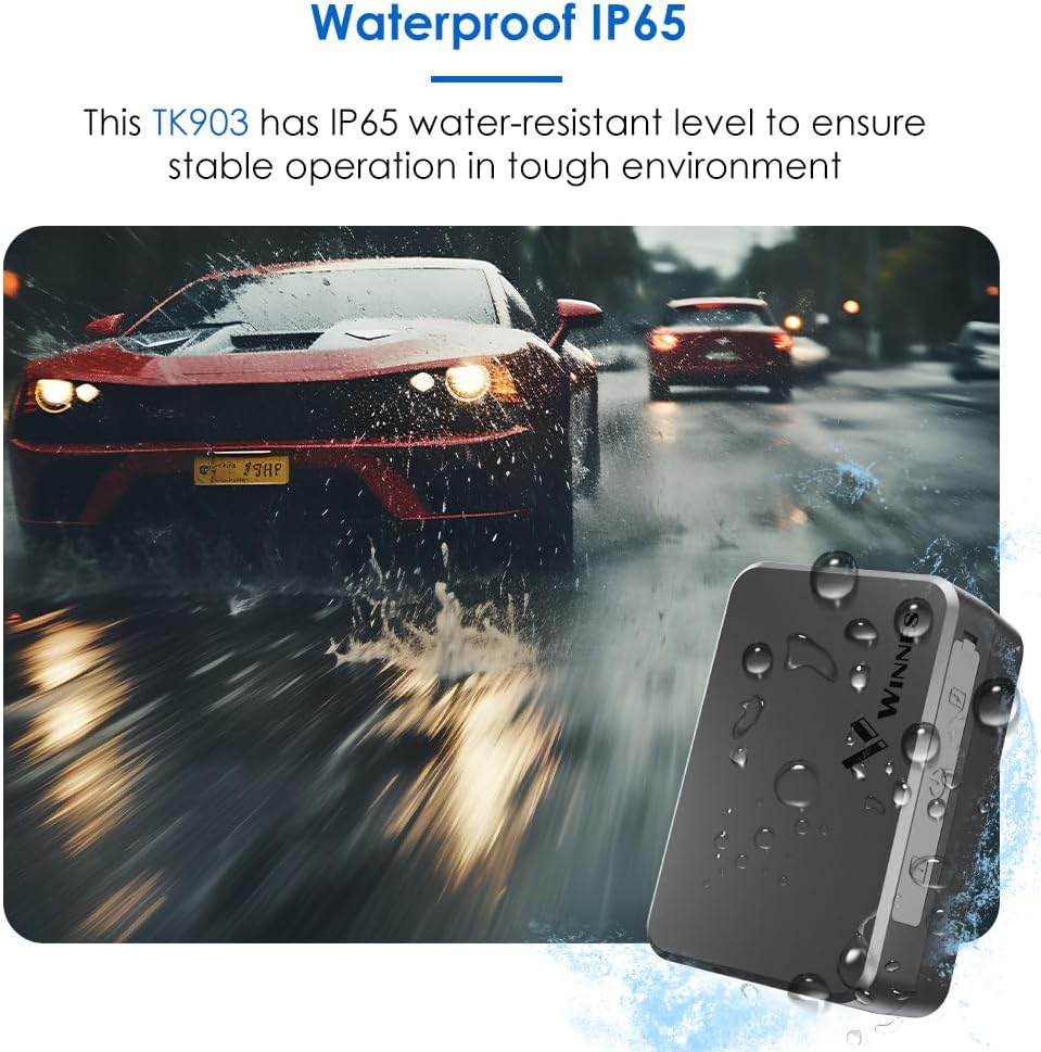 TKMARS 4G GPS Tracker Mini-GPS-Tracker 60 Tage Standby Bei Bis zu 30 Tagen Normaler Nutzung,Wasserdi