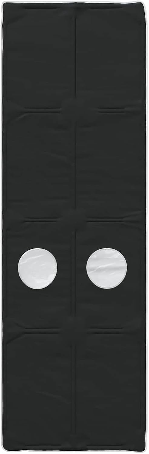 Bettunnel 2 Stück Schwarz 211 x 67,5 x 2 cm Polyester für Kingsize-Betten, Innenbereich, modernes De