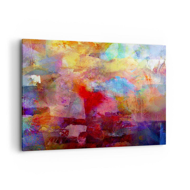 Bilder auf Leinwand 100x70cm Leinwandbild mit Rahmen Abstraktion modern Gross Wanddeko Bild Schlafzi