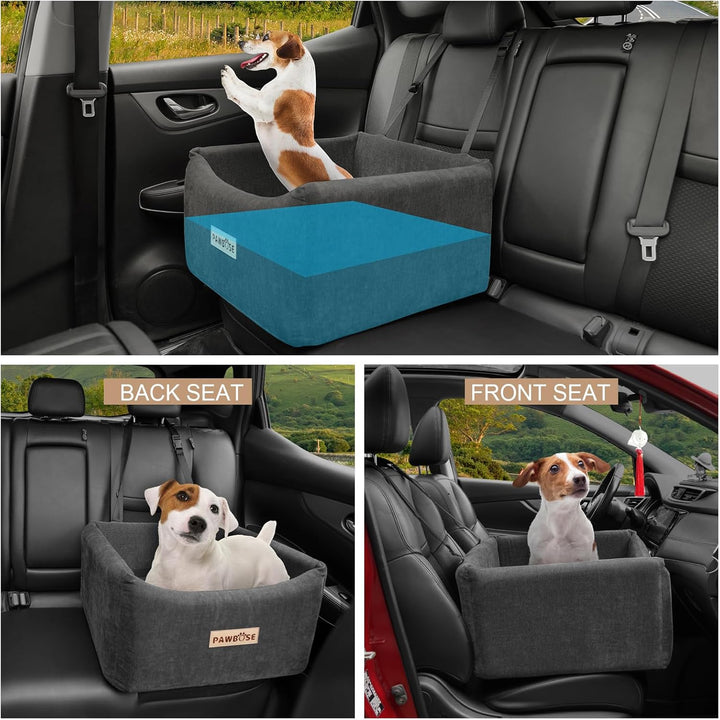 Hunde Autositz, Haustier Autositz für mittlere Hunde bis zu 15 kg, Hund Booster Autositz mit Hund Si