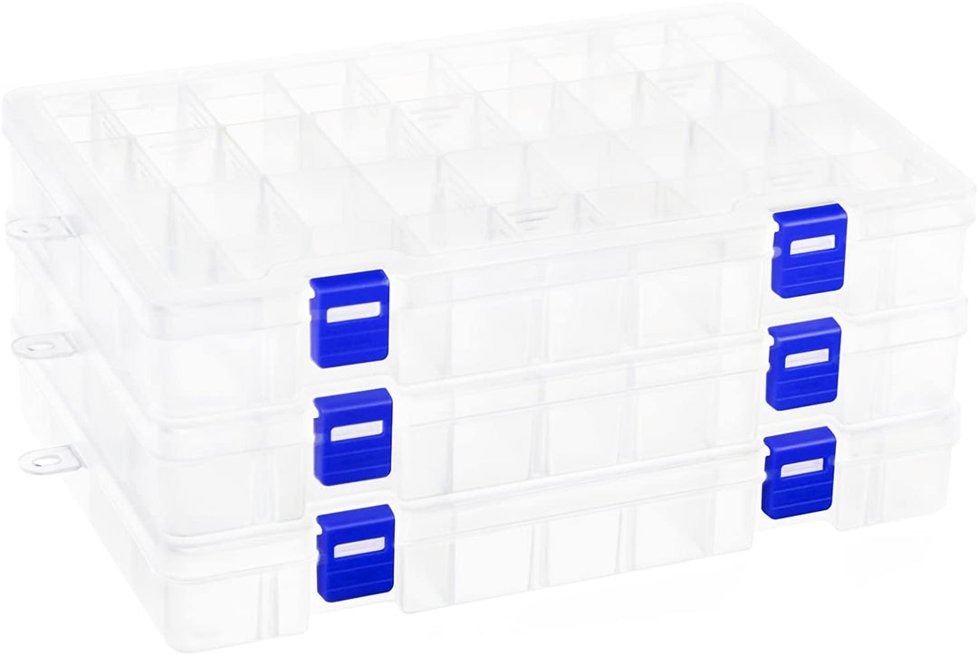 Qualsen Plastik Aufbewahrungsbox Einstellbar Fächer Sortimentskasten Schmuckschatulle Werkzeugcontai