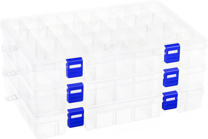 Qualsen Plastik Aufbewahrungsbox Einstellbar Fächer Sortimentskasten Schmuckschatulle Werkzeugcontai