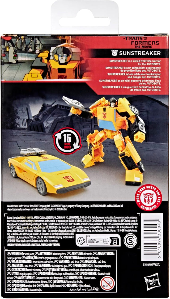 Transformers Studio Series Kampf um Cybertron Sunstreaker, verwandelbare Deluxe-Klasse Action-Figur