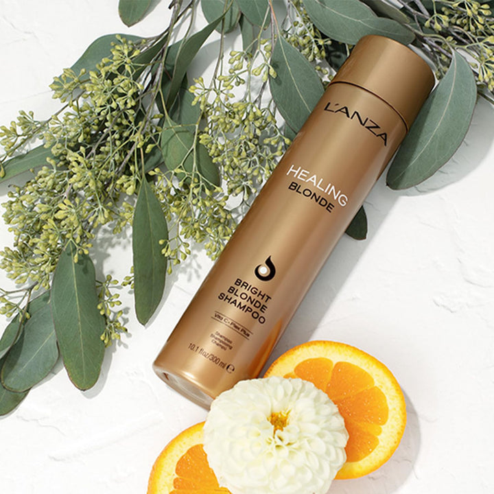L'ANZA Heilende Blondine Hellblondes Shampoo (300 ml), Für Natürliches & Entfärbtes Blondes Haar - V