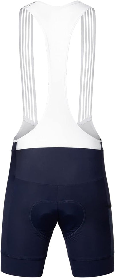 Fahrradhose Damen Lang mit Träger Fahrrad Trägerhose Gepolstert Radhose Lang mit Träger mit Taschen,